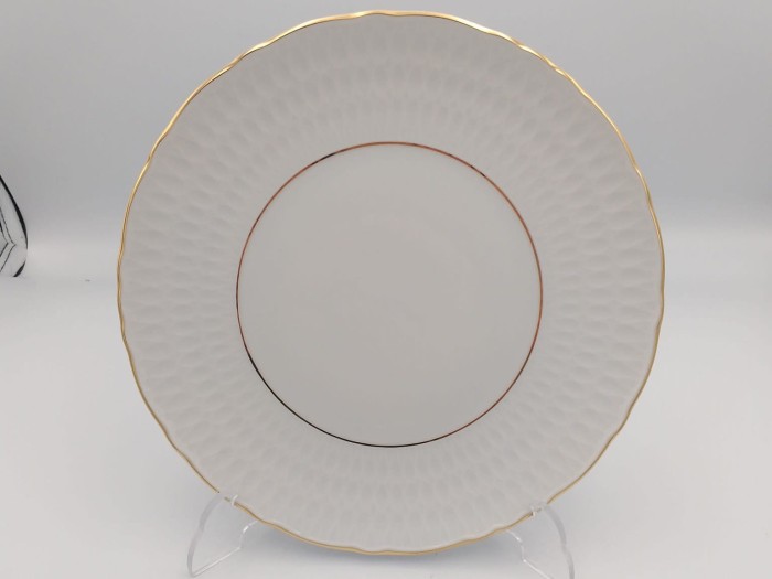 Talerz płytki 26 cm Ćmielów- Sofia Złota Linia 3604