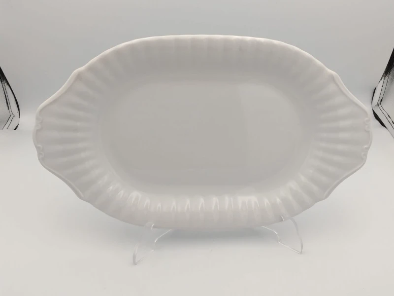 Półmisek owalny 28 cm IWONA Biały Chodzież