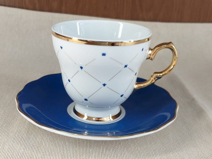 Filiżanka ze spodkiem 170 ml Alaska Circus Blue G909