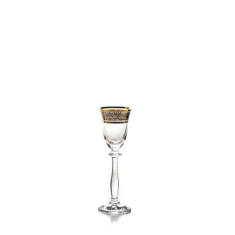 ANGELA ZŁOTO PLATYNA KIELISZKI 60 ML KOMPLET 6 SZT