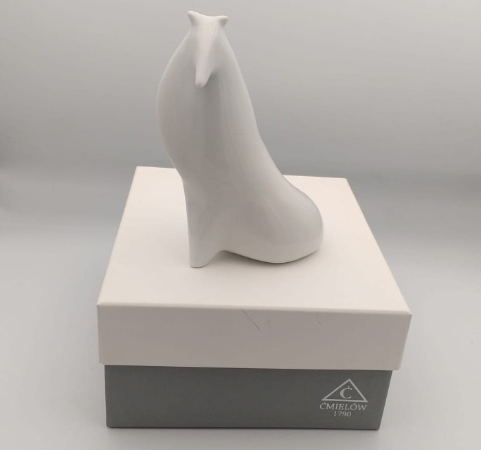 Figurka Porcelanowa Ćmielów pies Owczarek Collie Niedekorowany
