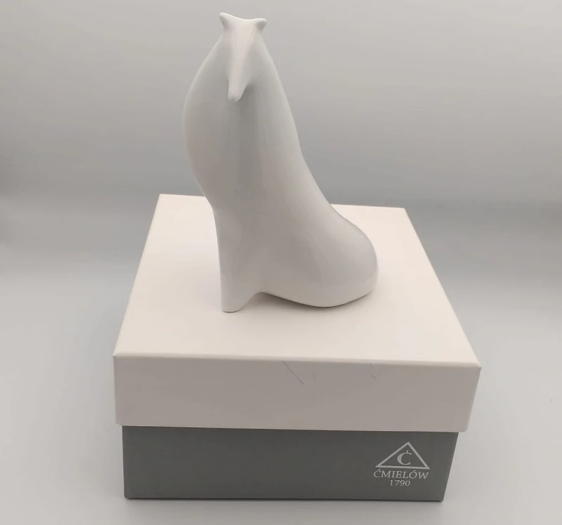 Figurka Porcelanowa Ćmielów pies Owczarek Collie Niedekorowany