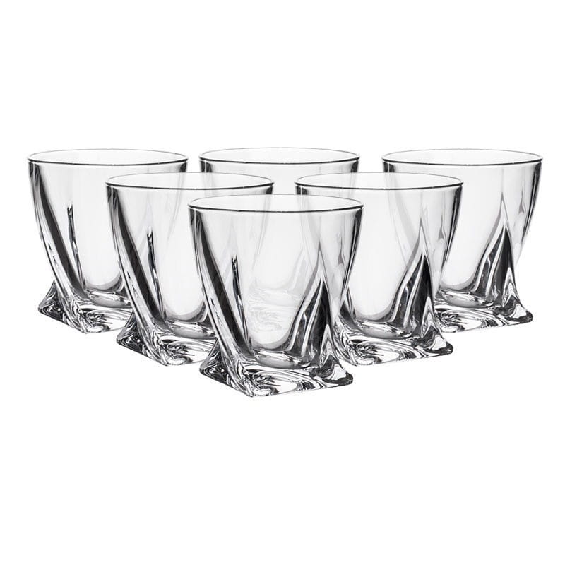 QUADRO SZKLANKI  DO WHISKY 340 ML KOMPLET 6 SZT