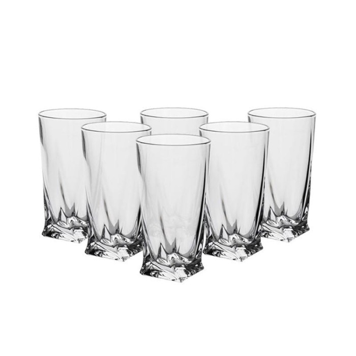QUADRO SZKLANKI WYS. 350 ML KOMPLET 6 SZT