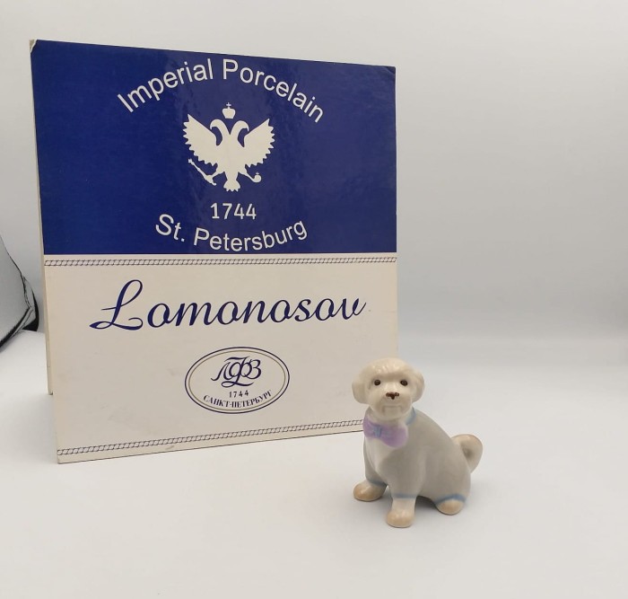 FIGURKA PORCELANOWA  Pies Maltipoo