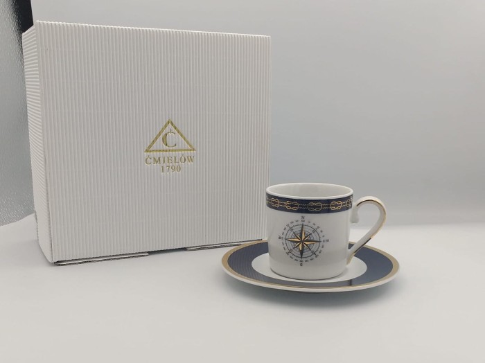 Filiżanka espresso 100 ml ze spodkiem Jenny Marina GX53