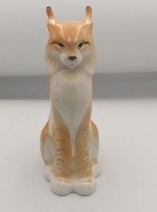 FIGURKA PORCELANOWA Ryś