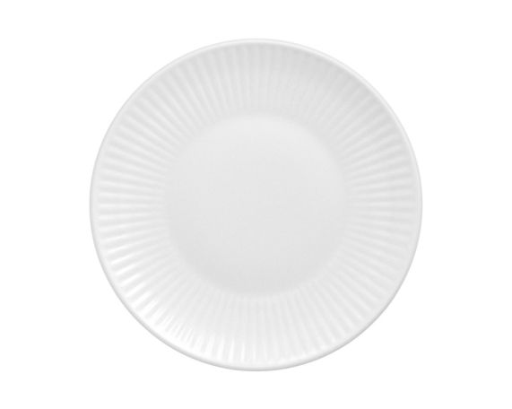 Talerz płytki 21 cm Chodzież- Dalia biała C001