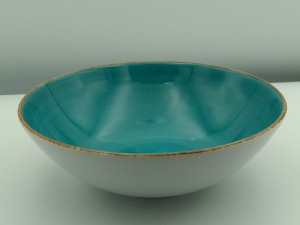 Lubiana porcelana Boss talerz głęboki 180mm MORSKI ręcznie malowany