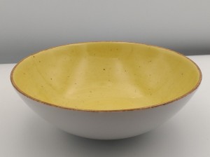 Lubiana porcelana Boss talerz głęboki 180mm ŻÓŁTY