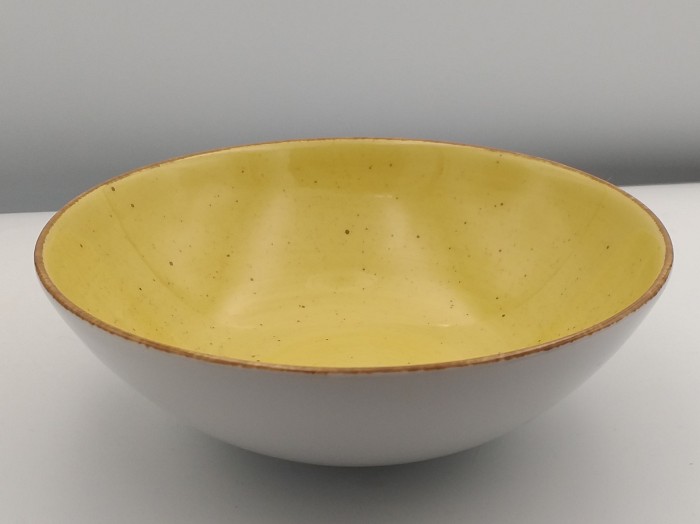 Lubiana porcelana Boss talerz głęboki 180mm ŻÓŁTY