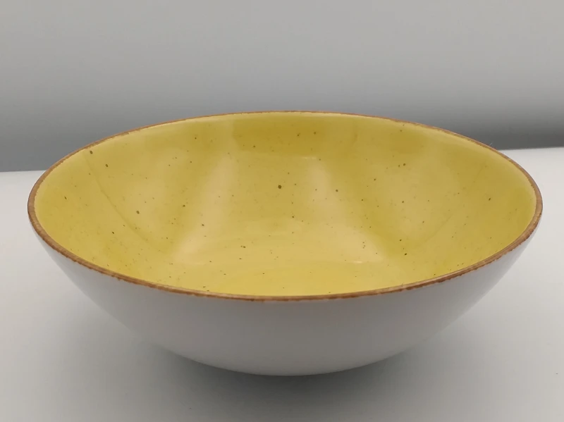 Lubiana porcelana Boss talerz głęboki 180mm ŻÓŁTY