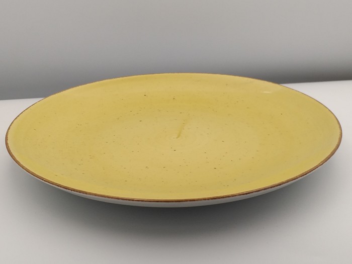 Lubiana porcelana Boss talerz płytki 270mm ŻÓŁTY