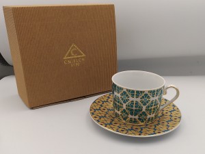 FILIŻANKA ZE SPODKIEM  250ml Jenny Verde GX06