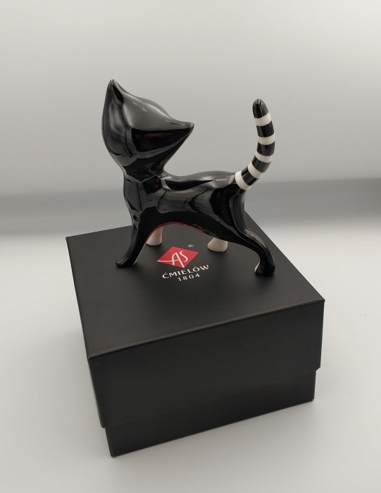 FIGURKA PORCELANOWA KOT FILEMON