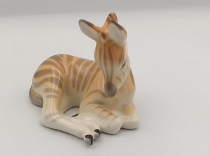 Figurka Porcelanowa Zebra leżąca