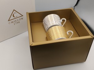 Zestaw 2 filiżanek ze spodkami Jenny H107 i H108 Ćmielów