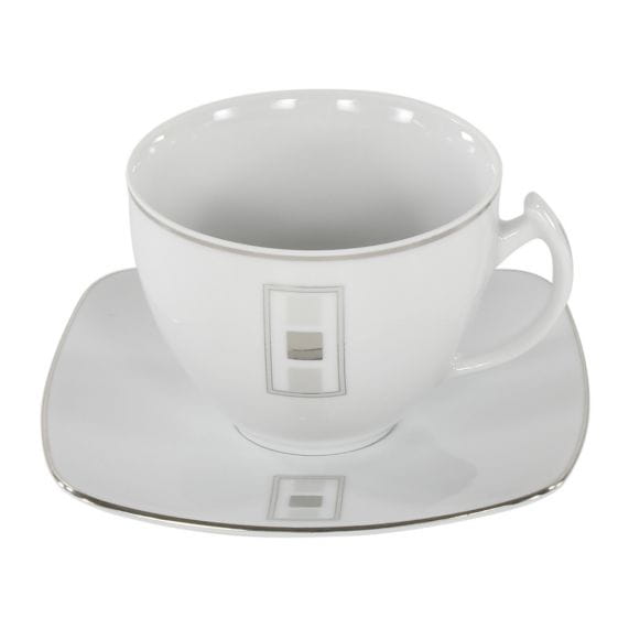 Filiżanka 250ml ze spodkiem 14 cm Akcent Arna E635