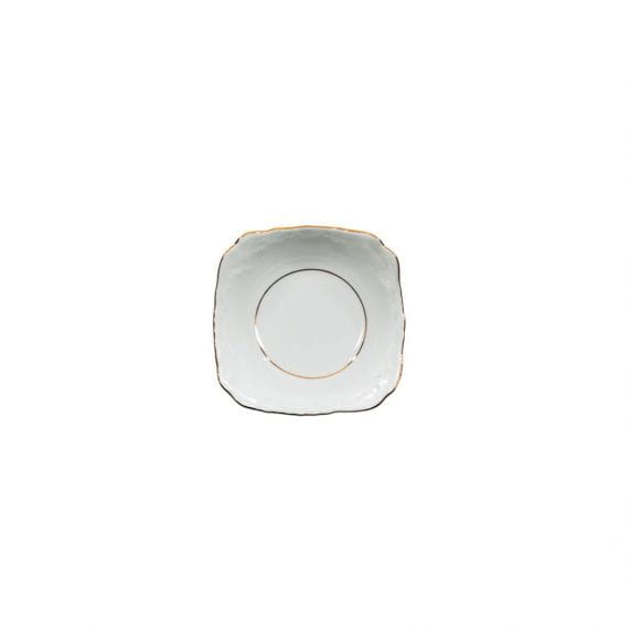 Salaterka kwadratowa 14 cm Rococo Złota Linia 3604