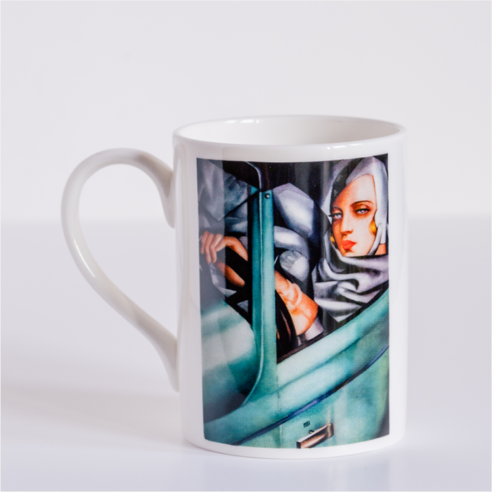 Kubek "Autoportret (w Zielonym Bugatti)" - Tamara de Lempicka