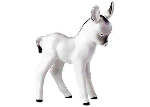 FIGURKA PORCELANOWA Osiołek stojący