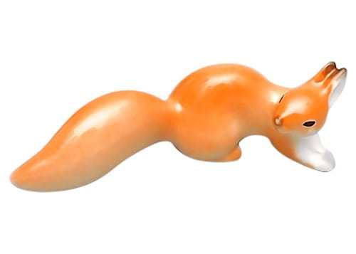 FIGURKA PORCELANOWA  Wiewiórka