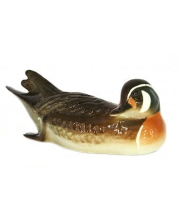 FIGURKA PORCELANOWA Kaczka bajkalska mniejsza
