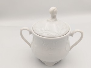 Cukiernica 400 ml Rococo Maria biała 0001