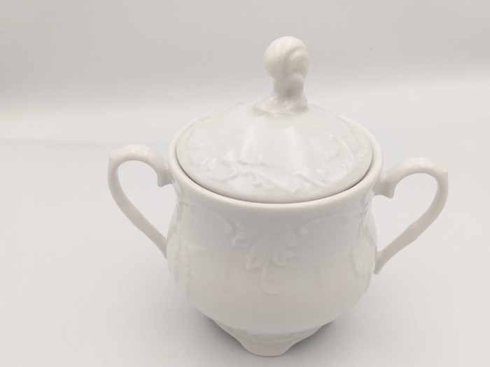 Cukiernica 400 ml Rococo Maria biała 0001