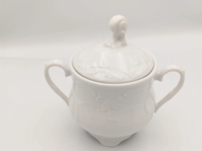 Cukiernica 400 ml Rococo Maria biała 0001