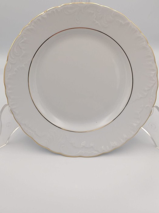Talerz płytki 19 cm Rococo Złota Linia 3604
