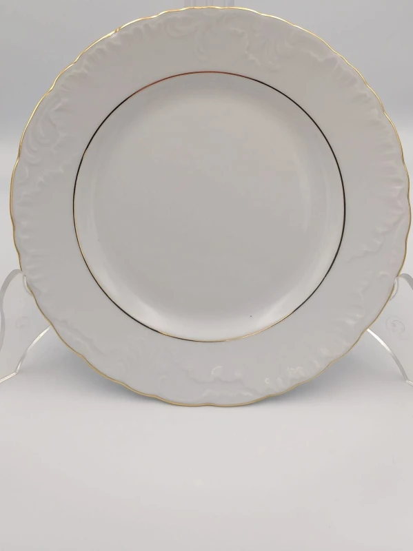 Talerz płytki 19 cm Rococo Złota Linia 3604