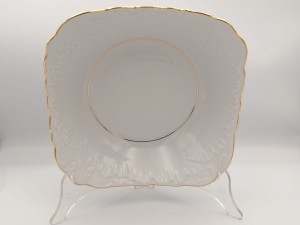Salaterka kwadratowa 24 cm Rococo Złota Linia 3604