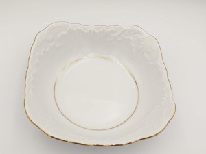 Salaterka kwadratowa 17 cm Rococo Złota Linia 3604