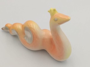 FIGURKA PORCELANOWA Żmija królewska ruda