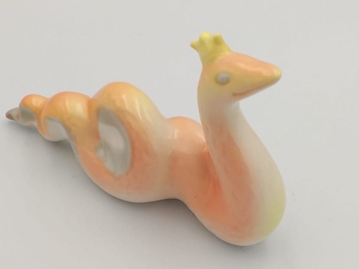 FIGURKA PORCELANOWA Żmija królewska ruda