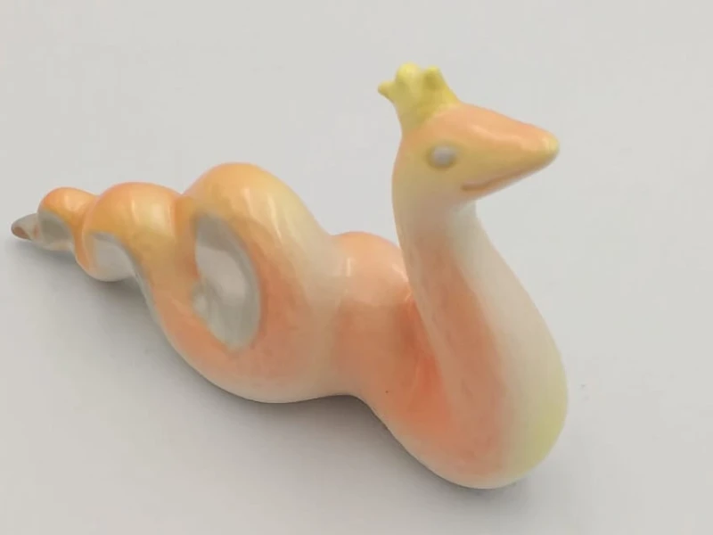 FIGURKA PORCELANOWA Żmija królewska ruda
