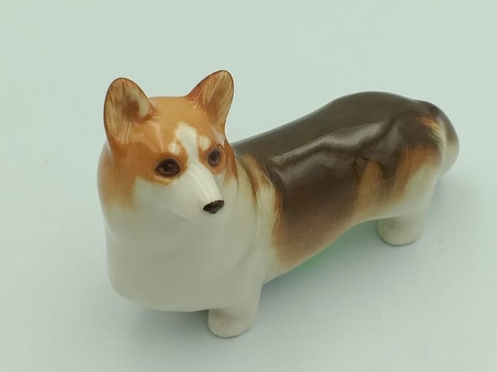 FIGURKA PORCELANOWA Pies Corgi Pembroke