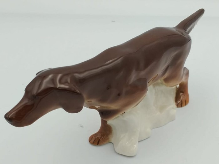 FIGURKA PORCELANOWA Seter irlandzki (200-0035)