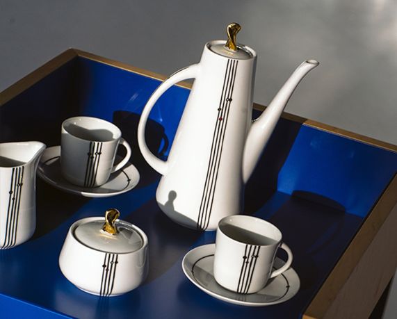 Serwisy kawowe porcelanowe