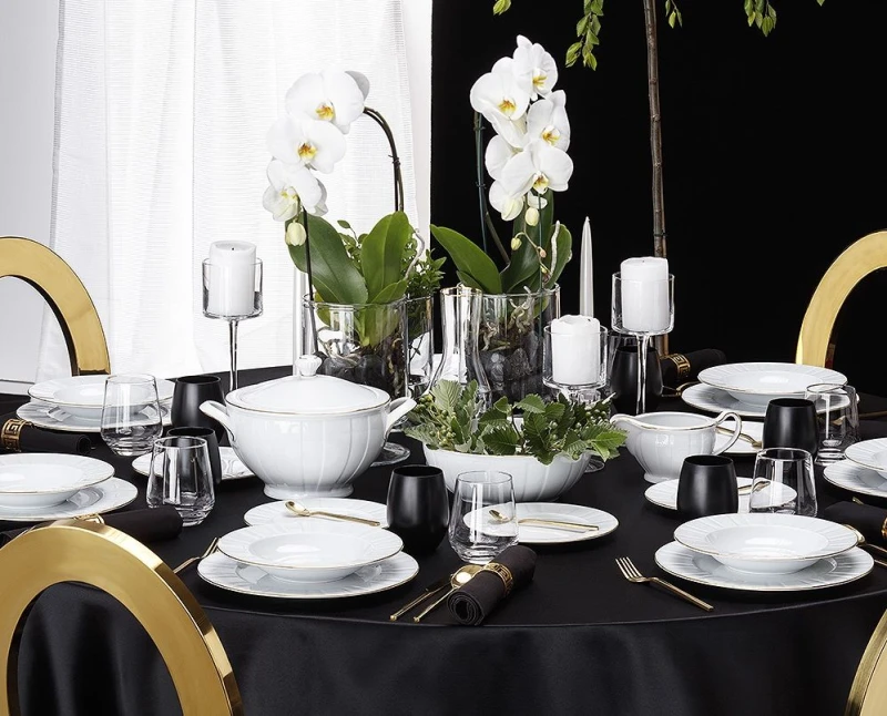 Serwisy obiadowe porcelanowe