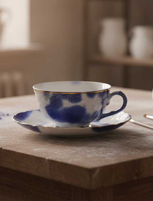 Ślad Człowieka Ćmielów kolekcja porcelany Rococo